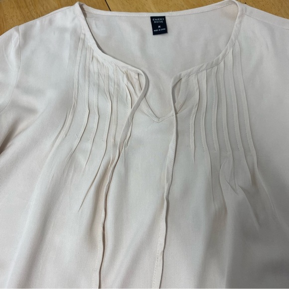 Womens Emery Rose Ivory Floral Laced Long-sleeve Top Medium - Picture 5 of 11